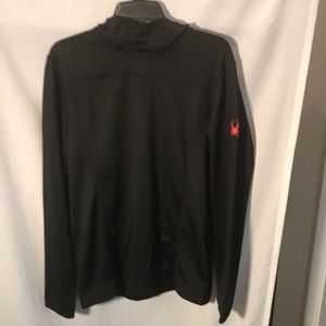 Spyder Active mens size M hooded long sleeved pullover